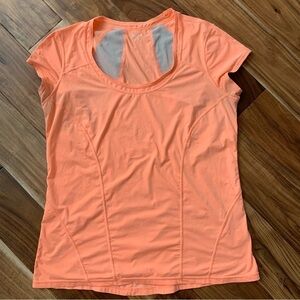 Zella Orange Mesh Workout Top XL